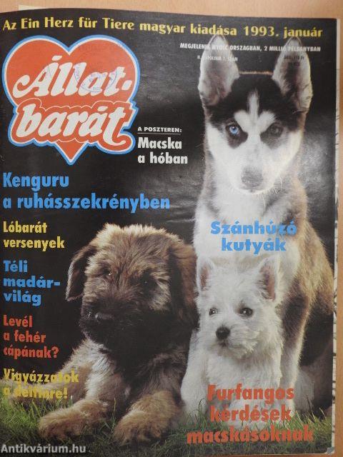 Állatbarát 1993. (nem teljes évfolyam)