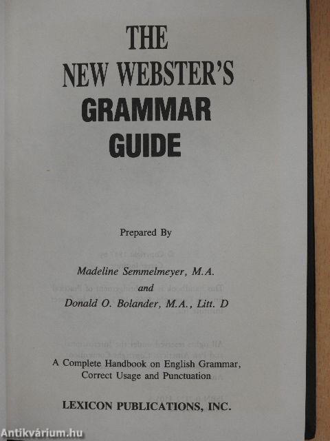 The New Webster's Grammar Guide