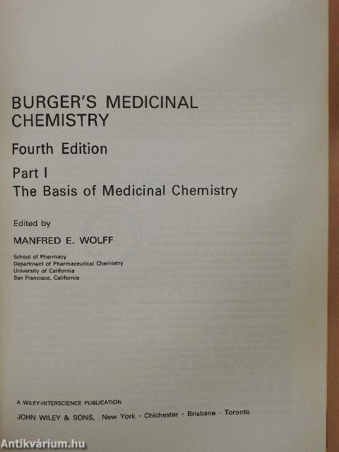 Burger's medicinal chemistry I-III.