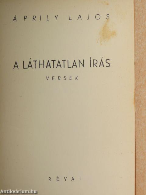 A láthatatlan írás