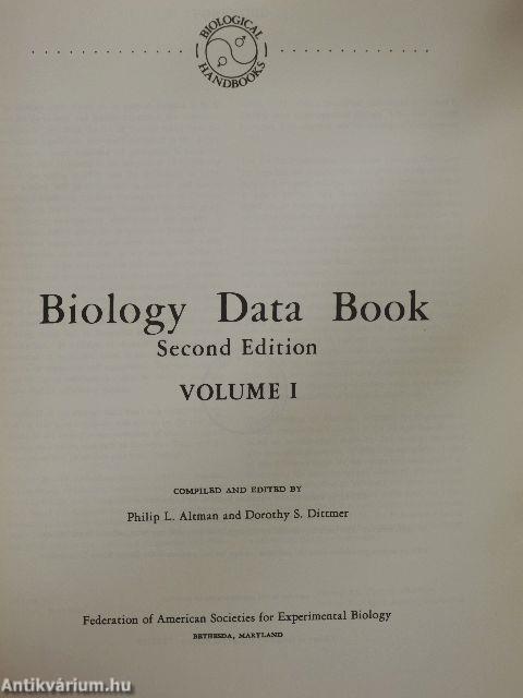 Biology data book I-III.