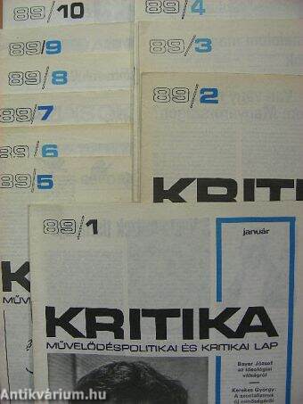 Kritika 1989. (nem teljes évfolyam)