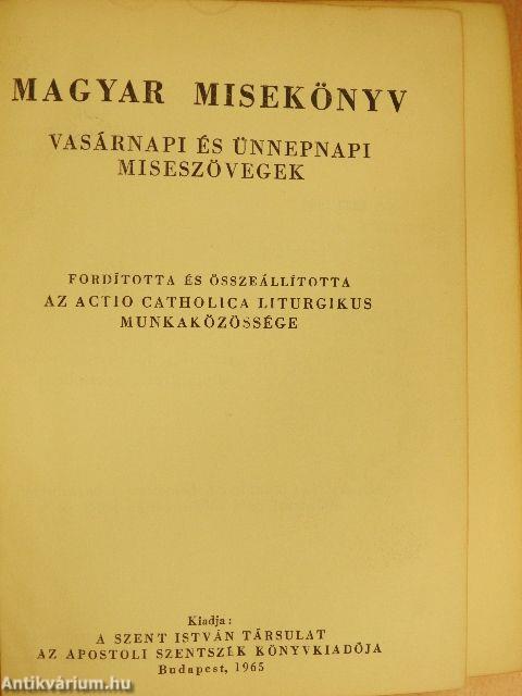Magyar misekönyv