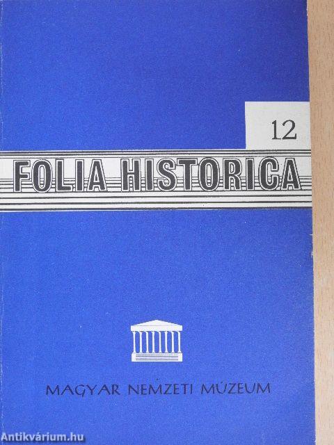 Folia Historica 12.