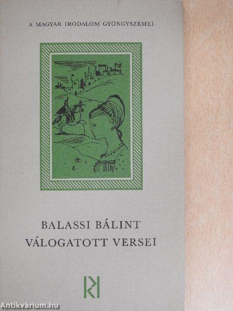 Balassi Bálint válogatott versei