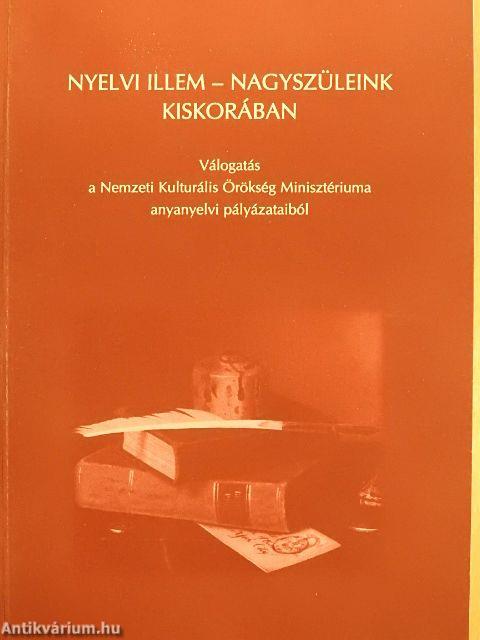 Nyelvi illem - nagyszüleink kiskorában