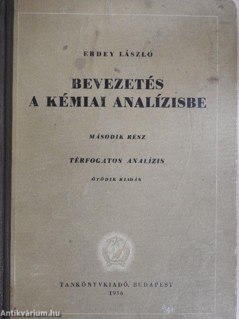 Bevezetés a kémiai analízisbe II.