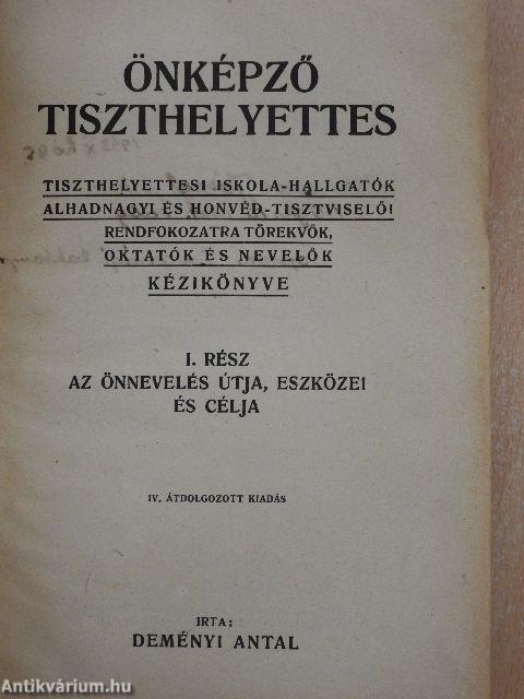 Önképző tiszthelyettes I-II.