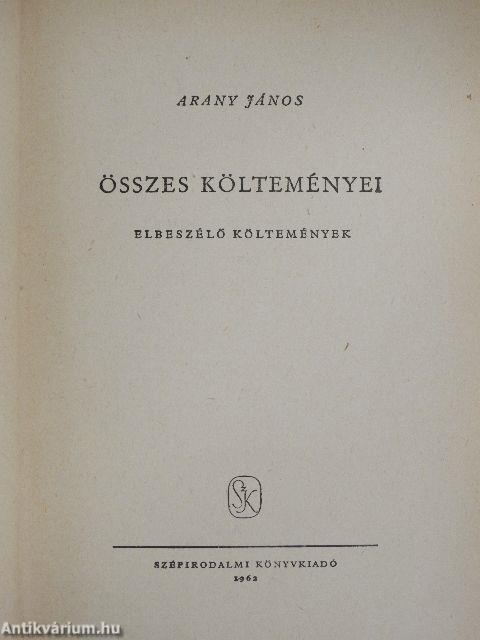 Arany János összes költeményei III. (töredék)