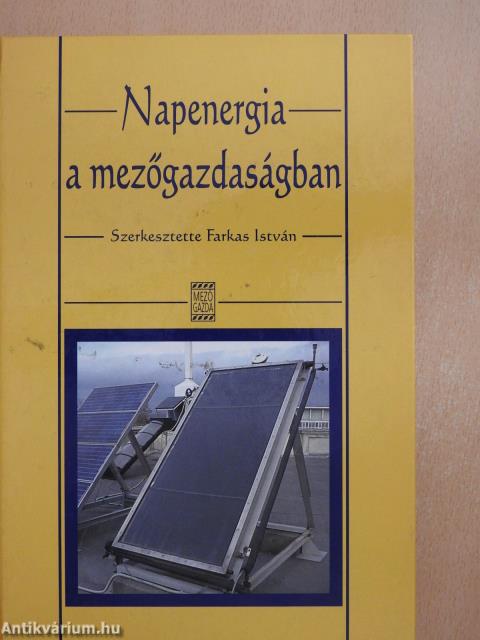 Napenergia a mezőgazdaságban (dedikált példány)