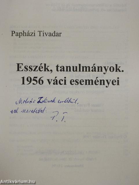 Esszék, tanulmányok. (dedikált példány)