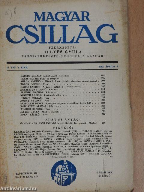 Magyar Csillag 1942. április 1.