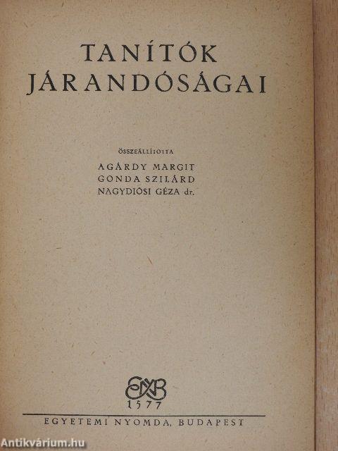 Tanítók járandóságai