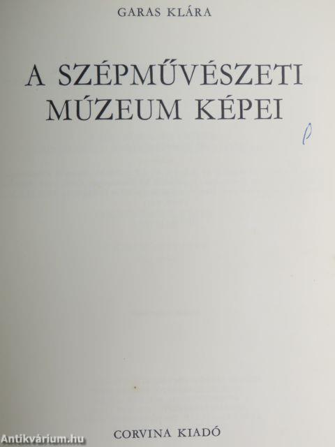 A Szépművészeti Múzeum képei