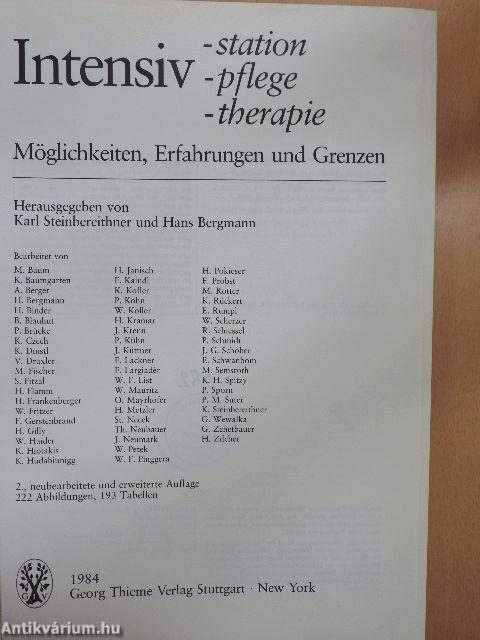 Intensiv -station, -pflege, -therapie