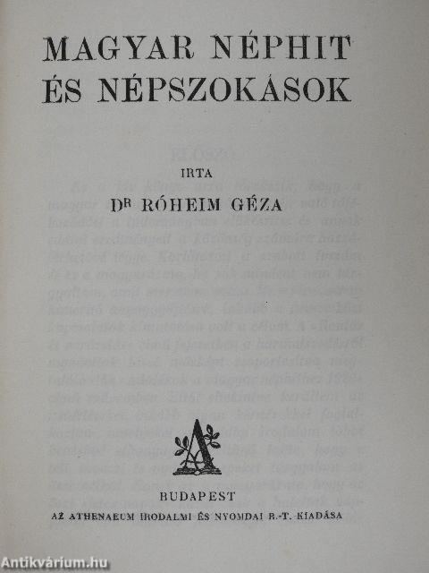 Magyar néphit és népszokások