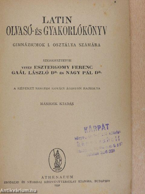 Latin olvasó- és gyakorlókönyv I.