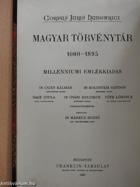 1881. évi törvényczikkek