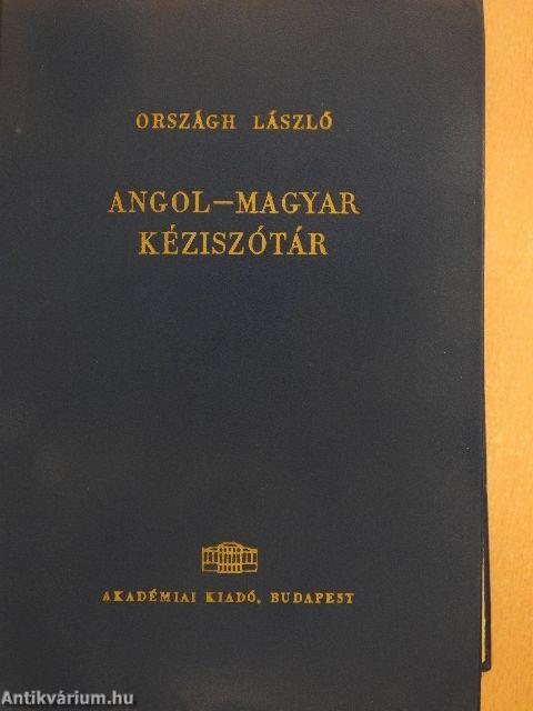 Angol-magyar kéziszótár