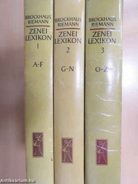 Zenei Lexikon 1-3.
