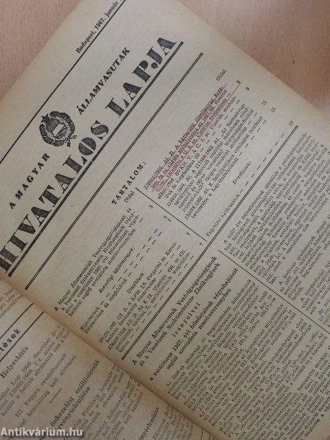 A Magyar Államvasutak Hivatalos Lapja 1967. január-december
