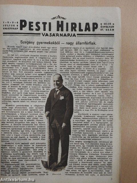 A Pesti Hirlap Vasárnapja 1930. (nem teljes évfolyam)