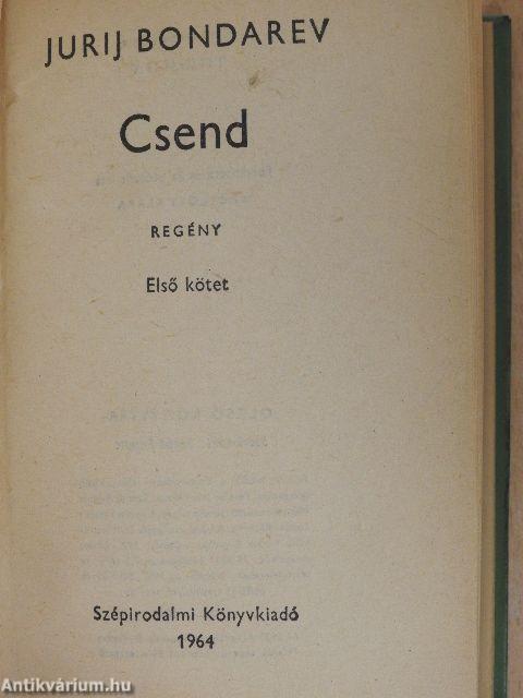 Novellák/Csend