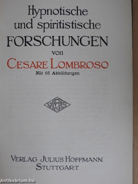 Hypnotische und spiritistische Forschungen