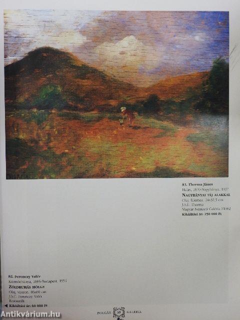 Polgár Galéria és Aukciósház májusi festmény, bútor, szőnyeg, ékszer, műtárgy árverés