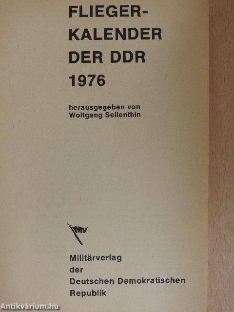 Fliegerkalender der DDR 1976