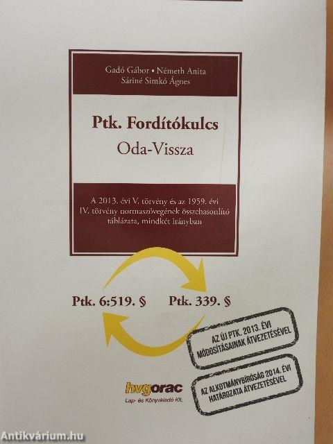 Ptk. Fordítókulcs Oda-Vissza