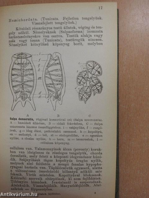 Az állatok fejlődése (tekintettel az emberre) I-III.