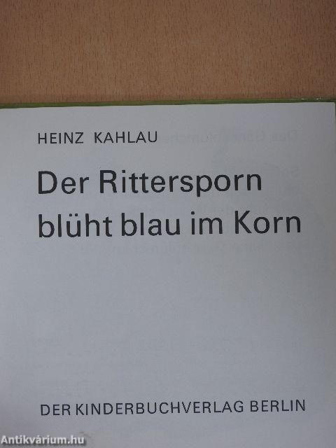 Der Rittersporn blüht blau im Korn