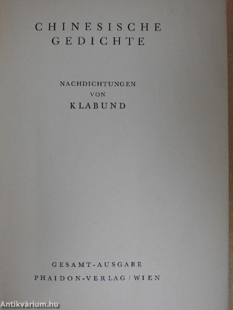 Chinesische Gedichte