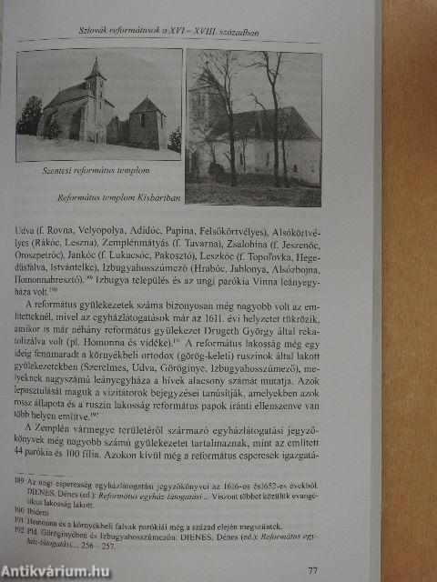 Szlovák reformátusok a XVI-XVIII. században
