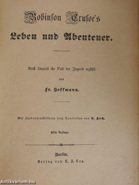 Robinson Crusoe's Leben und Abenteuer (gótbetűs)