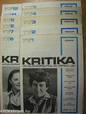 Kritika 1977. (nem teljes évfolyam)
