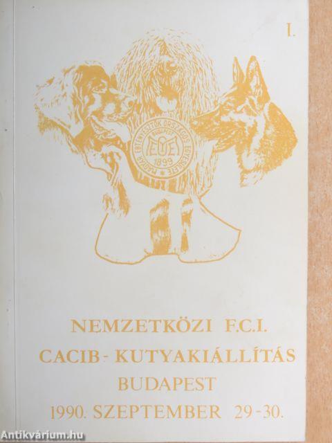 Nemzetközi F. C. I. CACIB-kutyakiállítás Budapest 1990. szeptember 29-30. I-II.