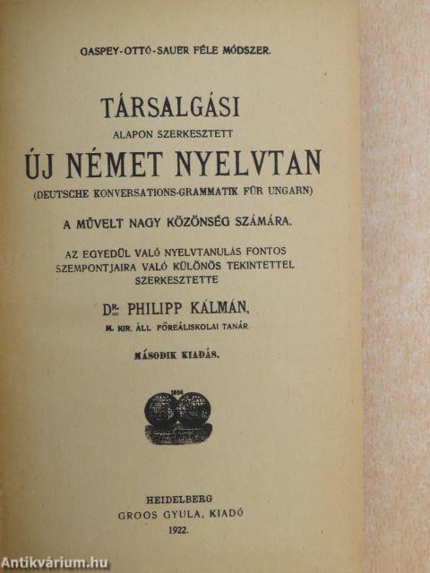 Társalgási alapon szerkesztett új német nyelvtan