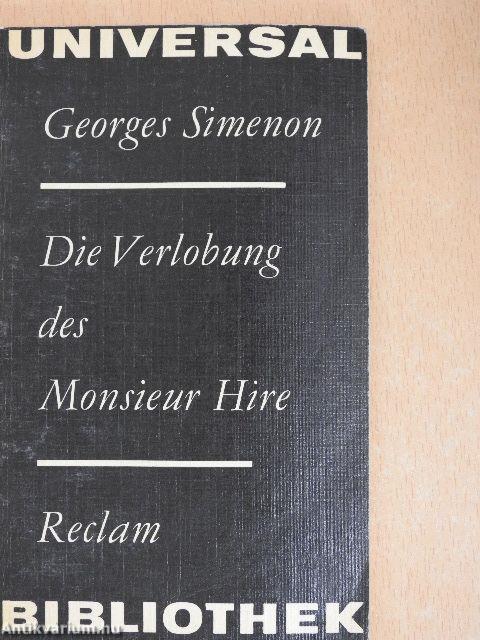 Die Verlobung des Monsieur Hire