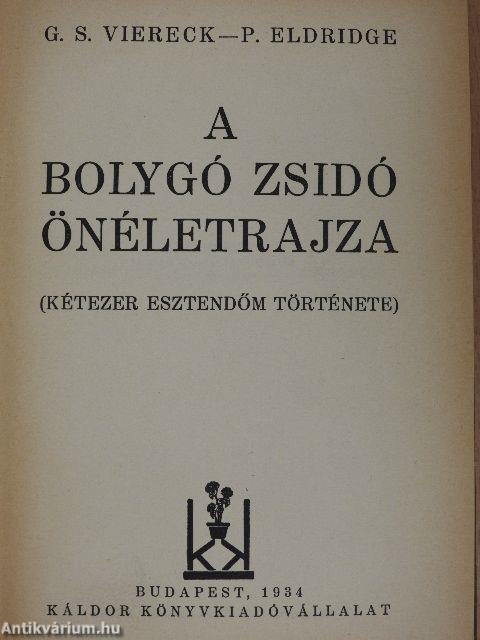 A bolygó zsidó önéletrajza I. (töredék)