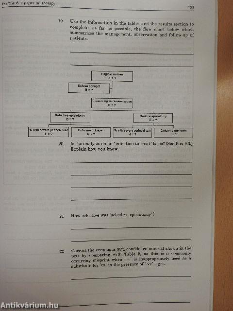 The Evidence Based Medicine Workbook