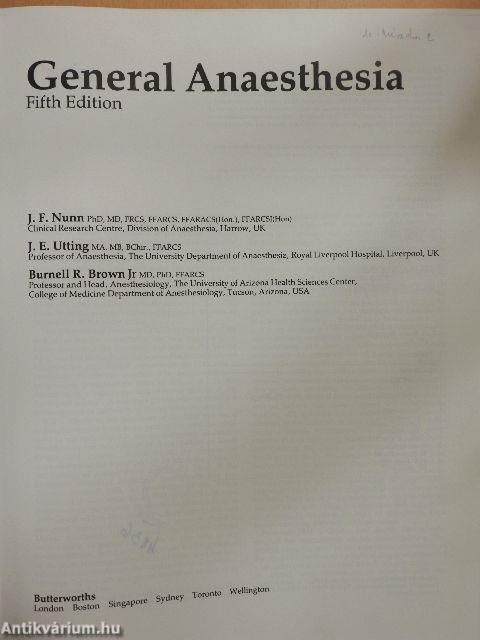 General Anaesthesia