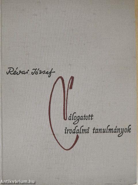 Válogatott irodalmi tanulmányok