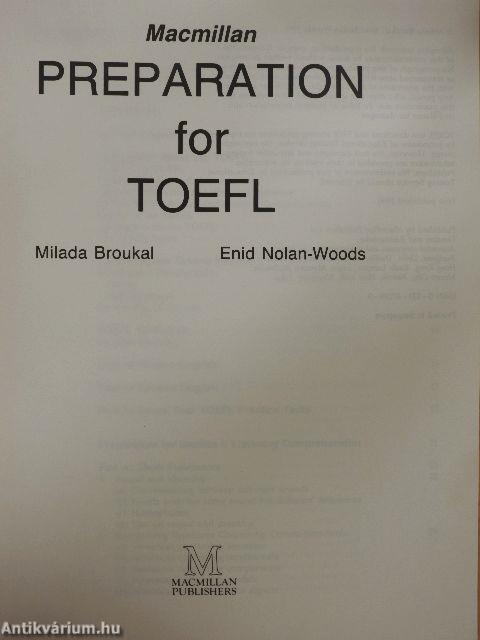 Macmillan Preparation for TOEFL