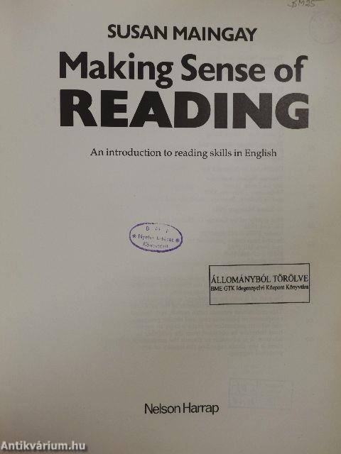 Making Sense of Reading