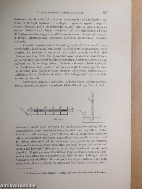 A kisérleti chemia elemei I. (töredék)