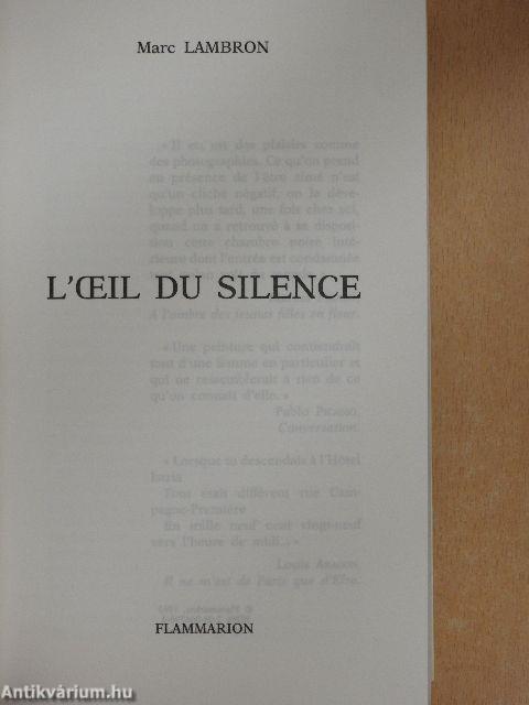 L'oeil du silence