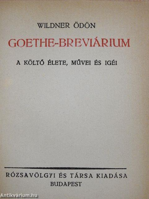 Goethe-Breviárium