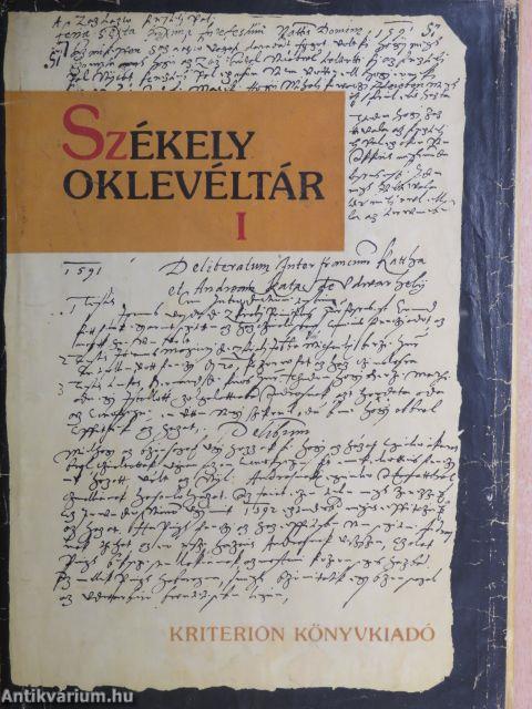 Székely oklevéltár I-II.